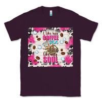 Plum i like my coffee cold like my soul Classic Tee - TumblerDesignByShophia