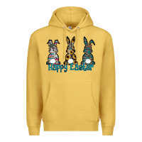 Antique Gold Happy Easter Premium Hoodie - CowhideDigitalArt