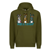 Army Green Happy Easter Premium Hoodie - CowhideDigitalArt