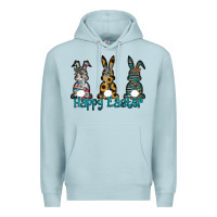 Blue Mist Happy Easter Premium Hoodie - CowhideDigitalArt