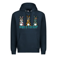 Navy Happy Easter Premium Hoodie - CowhideDigitalArt