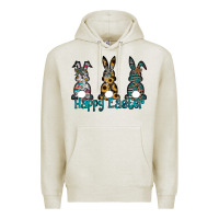 Oatmeal Heather Happy Easter Premium Hoodie - CowhideDigitalArt