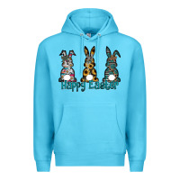 Ocean Blue Happy Easter Premium Hoodie - CowhideDigitalArt