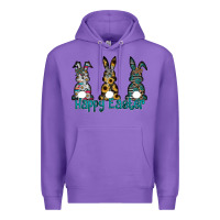 Purple Happy Easter Premium Hoodie - CowhideDigitalArt