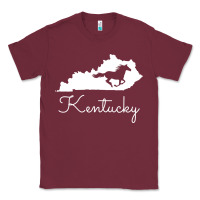 Burgundy Kentucky Horse Map State , best gift, costume, halloween, xmas, christ Classic Tee - maiPhamDesign