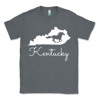 Charcoal Heather Kentucky Horse Map State , best gift, costume, halloween, xmas, christ Classic Tee - maiPhamDesign