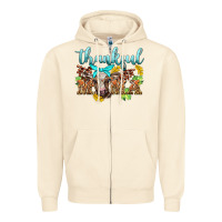 Sandshell thankful mama cow Zipper Hoodie - BarkalooDesign