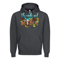 Smoke thankful mama cow Zipper Hoodie - BarkalooDesign