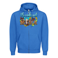 True Royal thankful mama cow Zipper Hoodie - BarkalooDesign