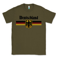 Army Green DEUTSCHLAND Germany Flag Coat of Arms Eagle Banner Vintage , best gift Classic Tee - maiPhamDesign
