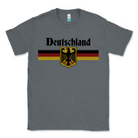 Charcoal Heather DEUTSCHLAND Germany Flag Coat of Arms Eagle Banner Vintage , best gift Classic Tee - maiPhamDesign