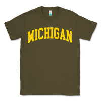 Army Green Michigan - Throwback Design - Classic , best gift, costume, halloween, Classic Tee - maiPhamDesign