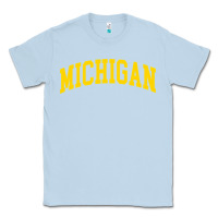 Dusty Blue Michigan - Throwback Design - Classic , best gift, costume, halloween, Classic Tee - maiPhamDesign
