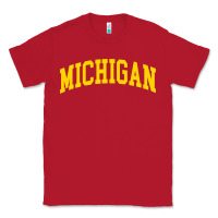 Red Michigan - Throwback Design - Classic , best gift, costume, halloween, Classic Tee - maiPhamDesign