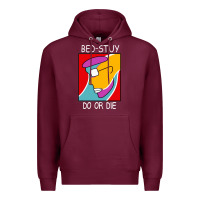 Burgundy bed stuy do or die Premium Hoodie - maiPhamDesign