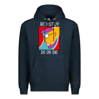 Navy bed stuy do or die Premium Hoodie - maiPhamDesign