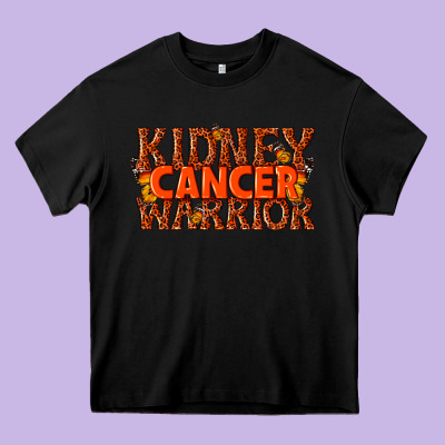 Kidney Cancer Warrior Heavy Core Tee Designed By Texasbilliewilder