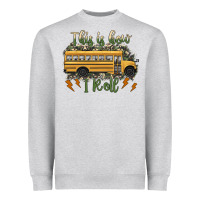 Heather Grey this is how i roll school bus camouflage Heavyweight Sweatshirt - Artiststas