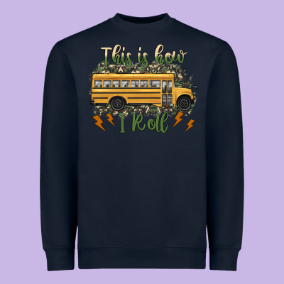 This Is How I Roll School Bus Camouflage Heavyweight Sweatshirt Designed By Artiststas