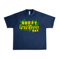 Navy Happy St. Patrick's Day Urban Heavy Tee - HowdyJamesFarm