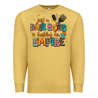 Antique Gold just a nail boss building her empire Premium Sweatshirt - AdoDesignShop