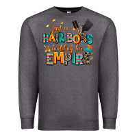 Charcoal Heather just a nail boss building her empire Premium Sweatshirt - AdoDesignShop