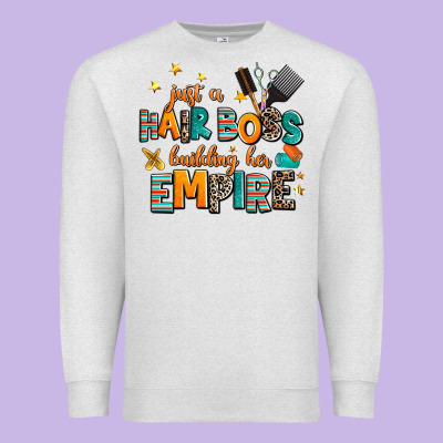 Just A Nail Boss Building Her Empire Premium Sweatshirt Designed By Adodesignshop