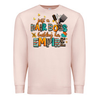 Pale Pink just a nail boss building her empire Premium Sweatshirt - AdoDesignShop