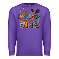 Purple just a nail boss building her empire Premium Sweatshirt - AdoDesignShop