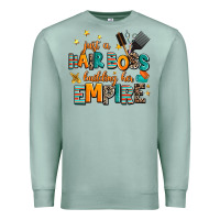 Seafoam just a nail boss building her empire Premium Sweatshirt - AdoDesignShop