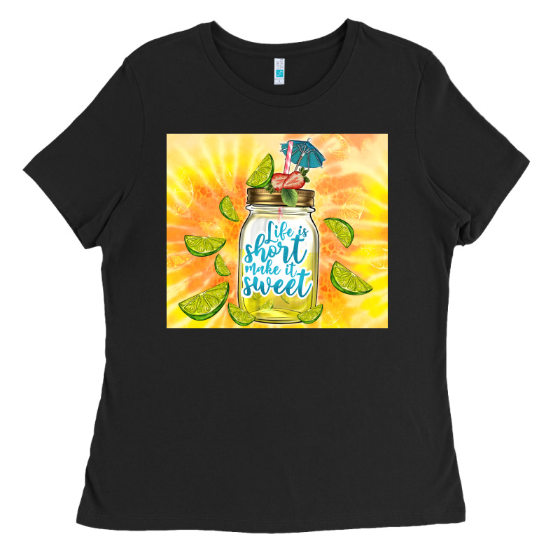 Life Is Short Make It Sweet Ladies Tee by TumblerDesignByShophia | Teevron