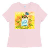 Bubblegum Pink life is short make it sweet Ladies Tee - TumblerDesignByShophia