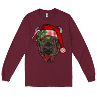 Burgundy christmas bison Long Sleeve Tee - RanaPortraitStore