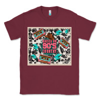 Burgundy raised 90's country Classic Tee - TumblerDesignByShophia