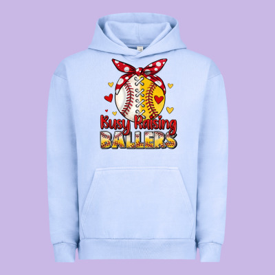 Busy Raising Ballers Urban Hoodie Designed By Jahusdesignshop