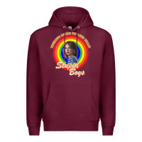 Burgundy Things There's Something Stranger Premium Hoodie - maiPhamDesign