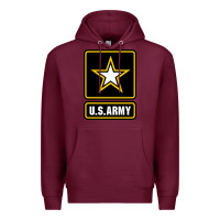 Burgundy Army strong Classic Premium Hoodie - maiPhamDesign