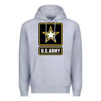 Heather Grey Army strong Classic Premium Hoodie - maiPhamDesign