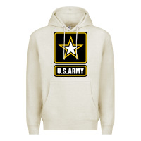 Oatmeal Heather Army strong Classic Premium Hoodie - maiPhamDesign
