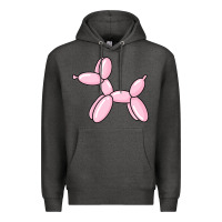 Charcoal Heather balloon dog pink Premium Hoodie - maiPhamDesign