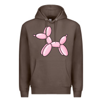 Coffee balloon dog pink Premium Hoodie - maiPhamDesign