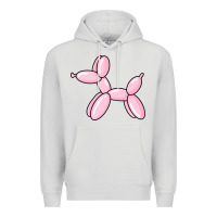 Dove Grey balloon dog pink Premium Hoodie - maiPhamDesign