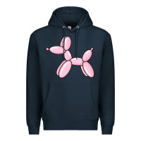 Navy balloon dog pink Premium Hoodie - maiPhamDesign