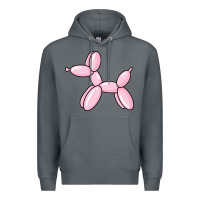 Rock balloon dog pink Premium Hoodie - maiPhamDesign