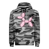 Slate Camo balloon dog pink Premium Hoodie - maiPhamDesign