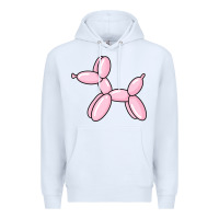 White balloon dog pink Premium Hoodie - maiPhamDesign