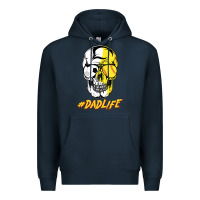 Navy Dad life Sugar Skull for Soccer Softball Halloween Costume Premium Hoodie - maiPhamDesign