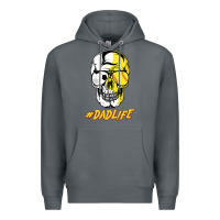 Rock Dad life Sugar Skull for Soccer Softball Halloween Costume Premium Hoodie - maiPhamDesign