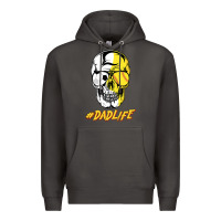 Smoke Dad life Sugar Skull for Soccer Softball Halloween Costume Premium Hoodie - maiPhamDesign