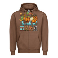 Chestnut thankful mama Zipper Hoodie - BarkalooDesign